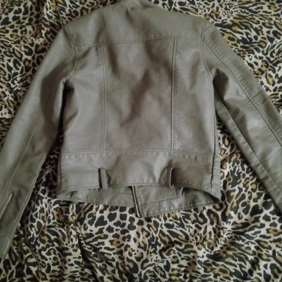 Grey XS leather jacket - Picture 3 of 3